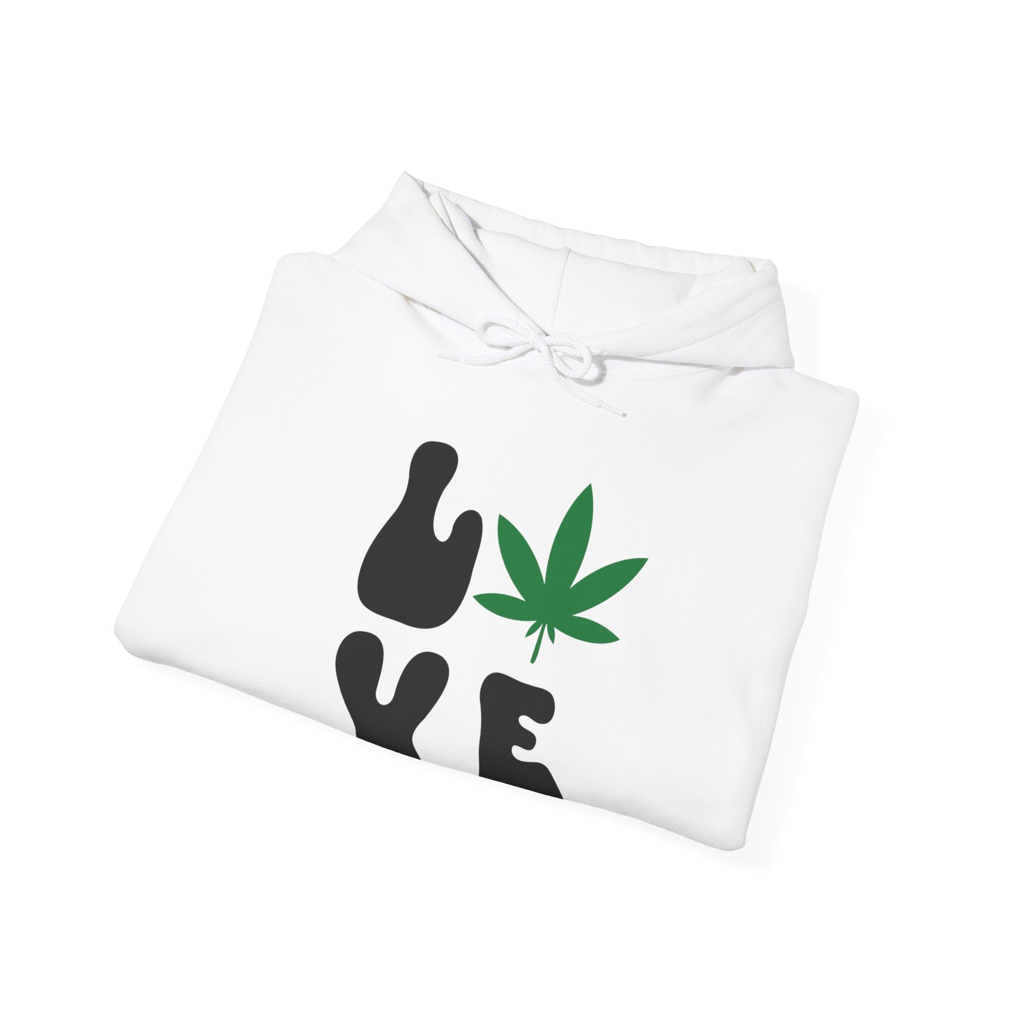 Leaf of Love: Unique Hoodie with a Cannabis Twist