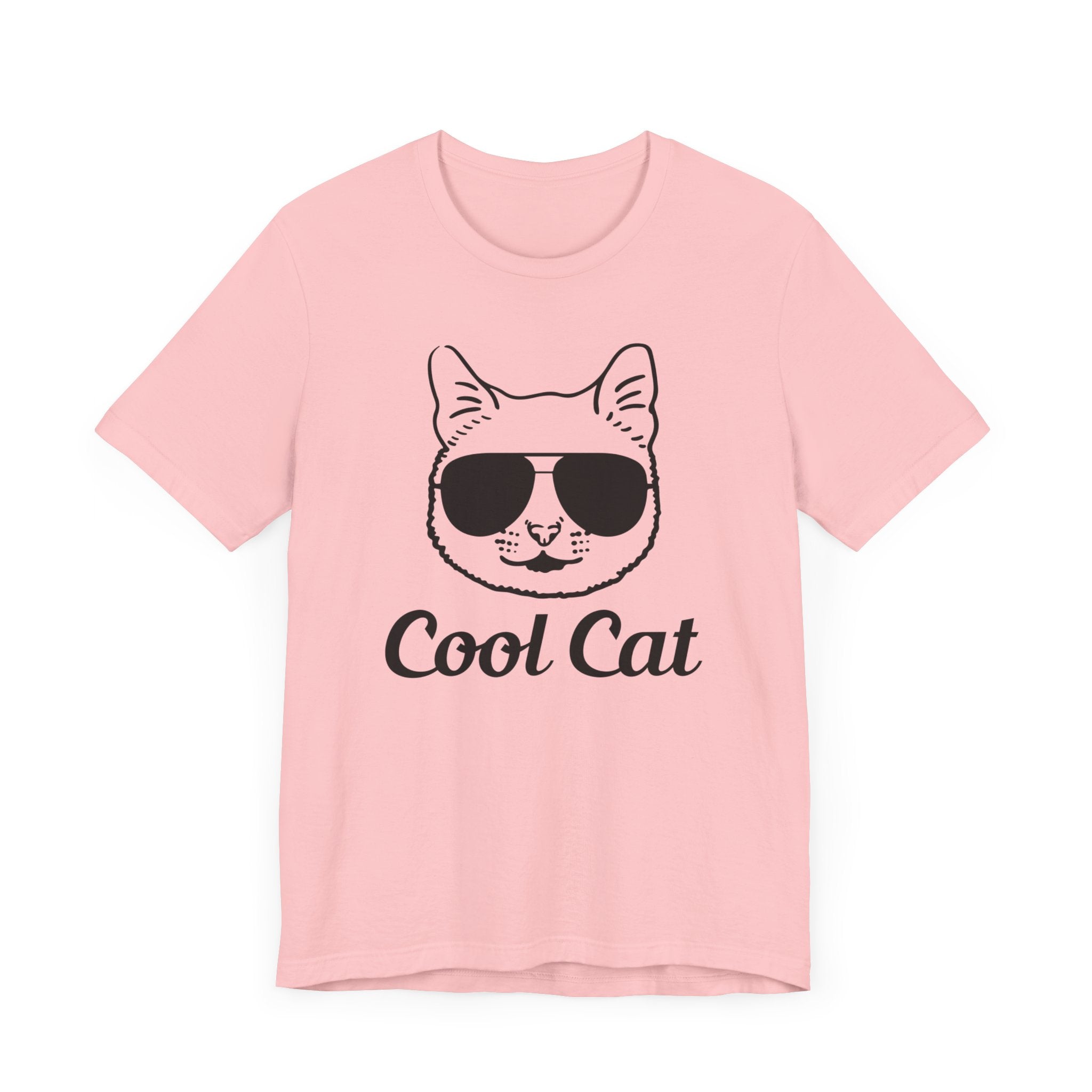 Cool Cat T-shirt, Cat Lover Tshirt, Animal Shirt, Unisex Shirt, Crewneck Shirt, Short Sleeve Tee, Gift for Him, Gift for Her