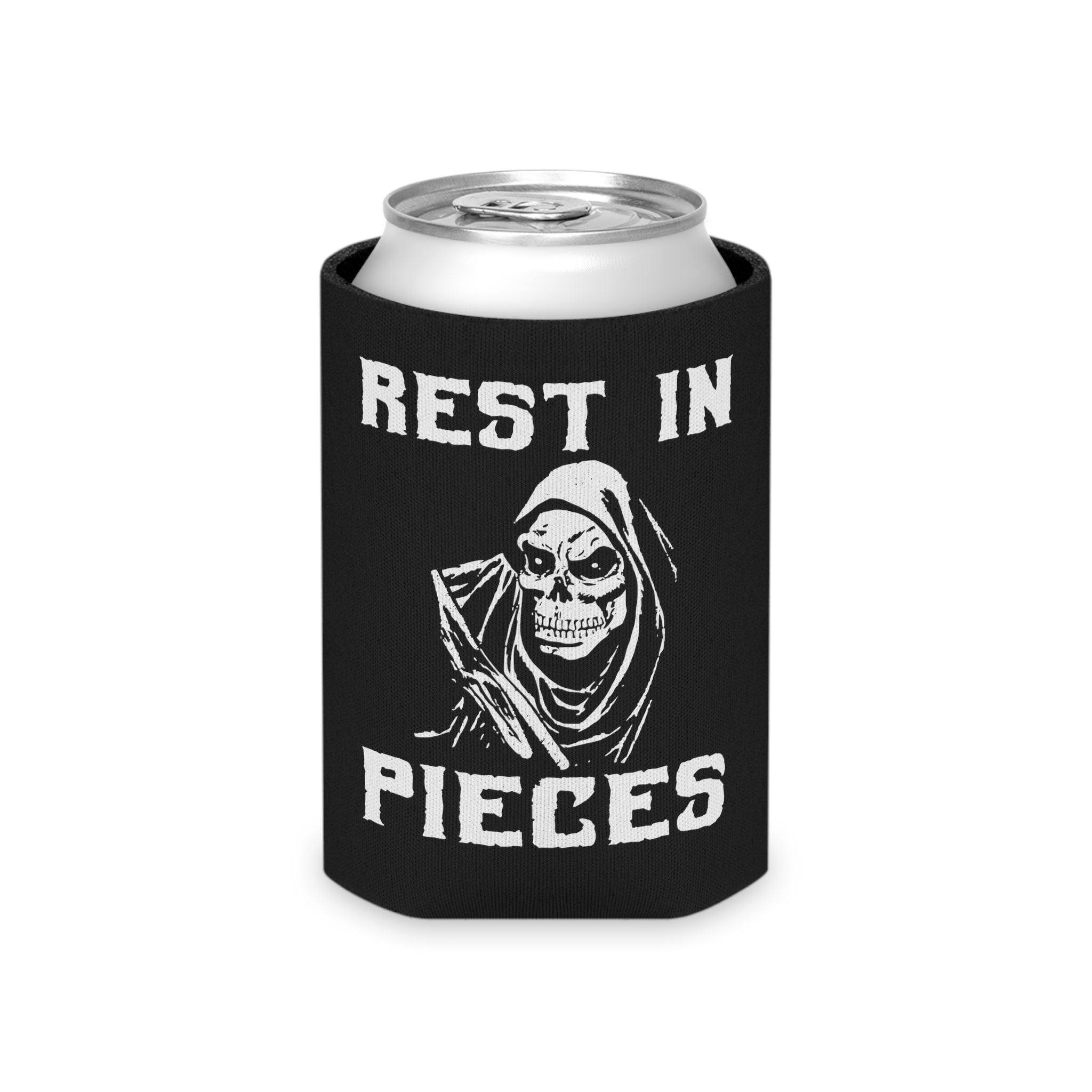 Rest in Pieces Can Cooler