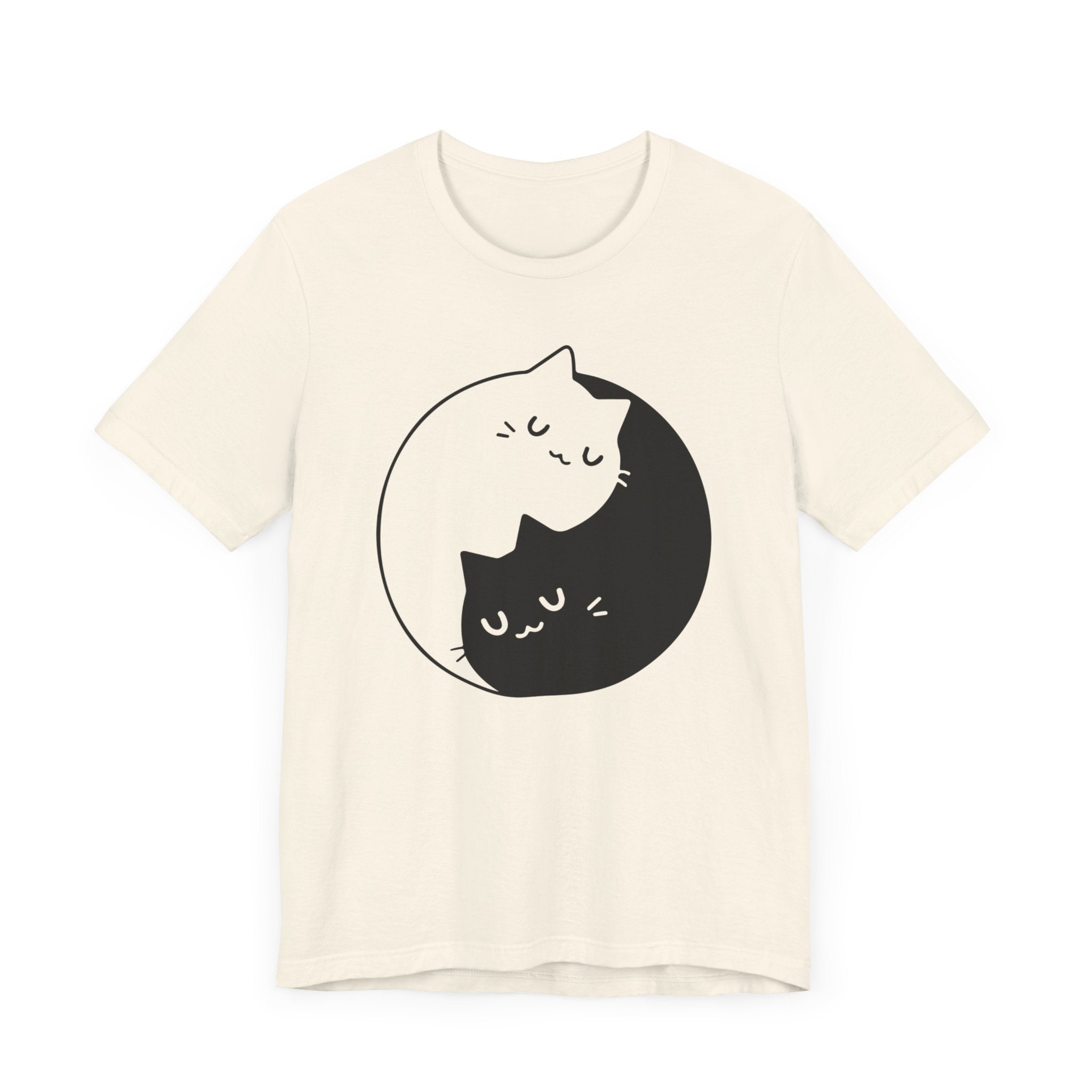 White And Black Cat T-shirt, Cat Lover Tshirt, Animal Shirt, Pet Unisex Shirt, Crewneck Shirt, Short Sleeve Tee, Gift for Him, Gift for Her