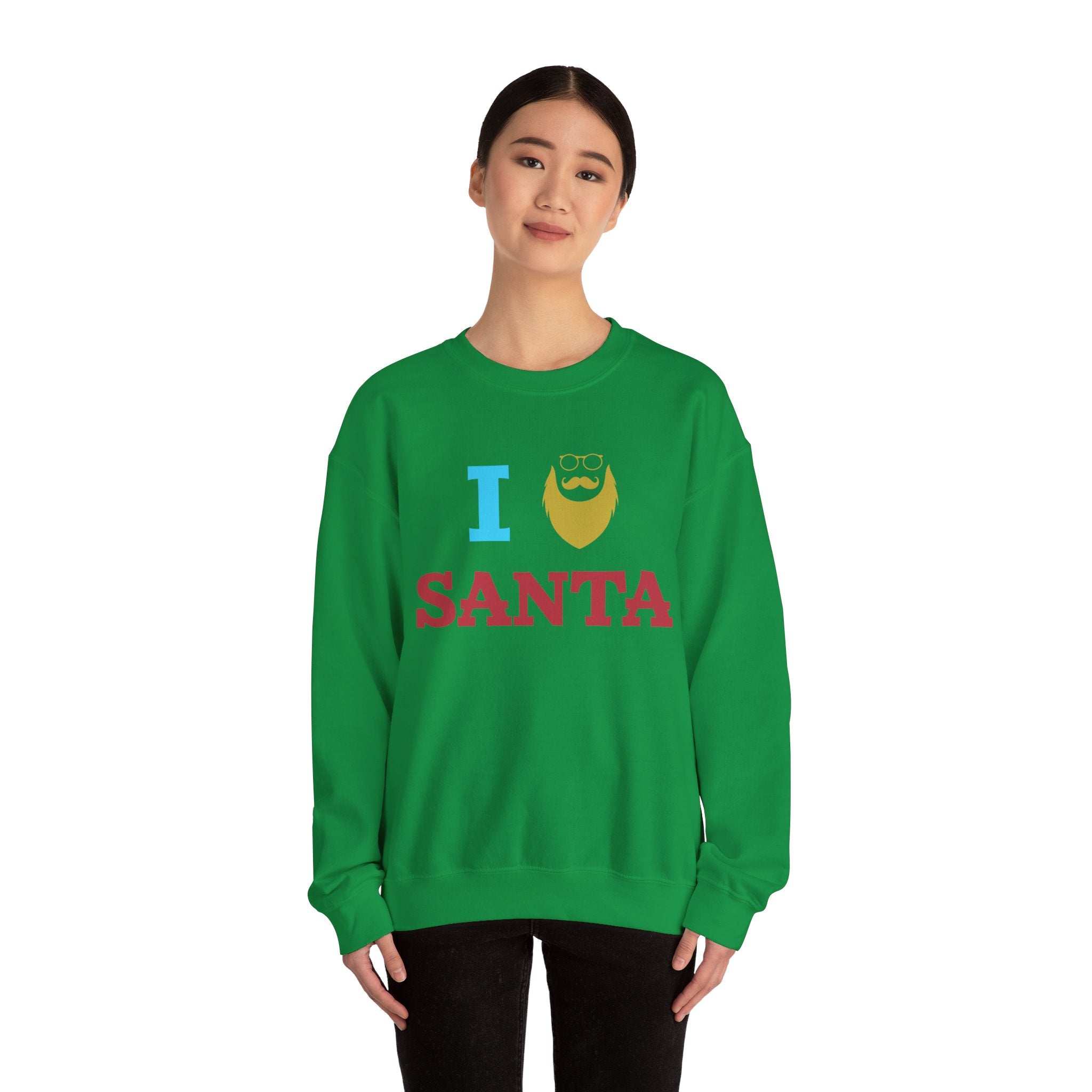 Christmas 'I Love Santa' Sweatshirt - Festive Holiday Apparel