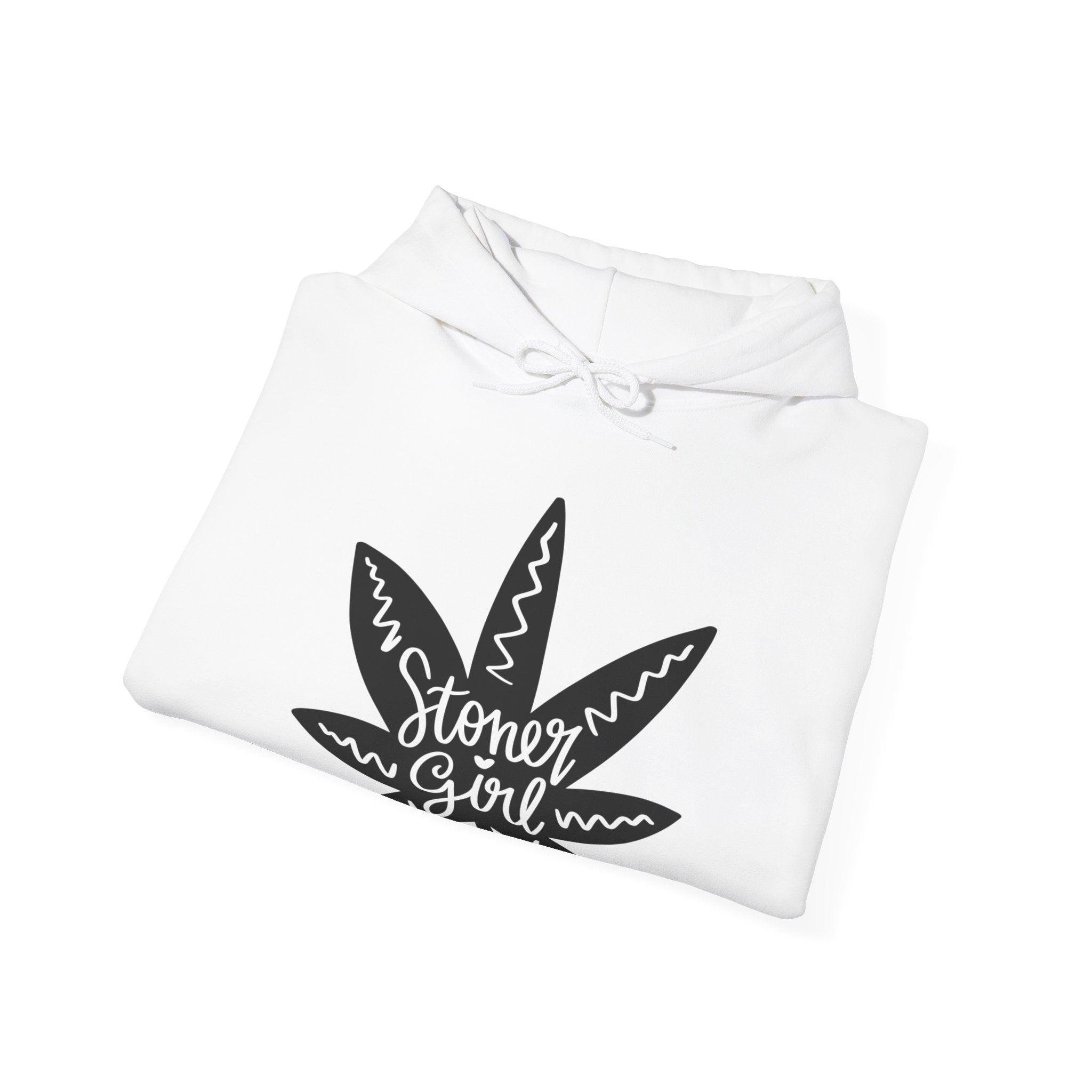 Stoner Girl Vibes Hoodie - Cozy Cannabis-Inspired Apparel