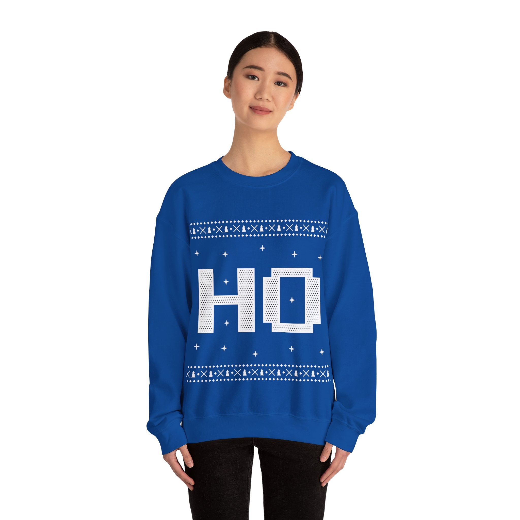 Festive 'Ho Ho Ho' Christmas Sweater for Seasonal Cheer