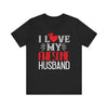 Adoring Wife Tee - I Love My Awesome Husband Unisex Jersey Short Sleeve Tee