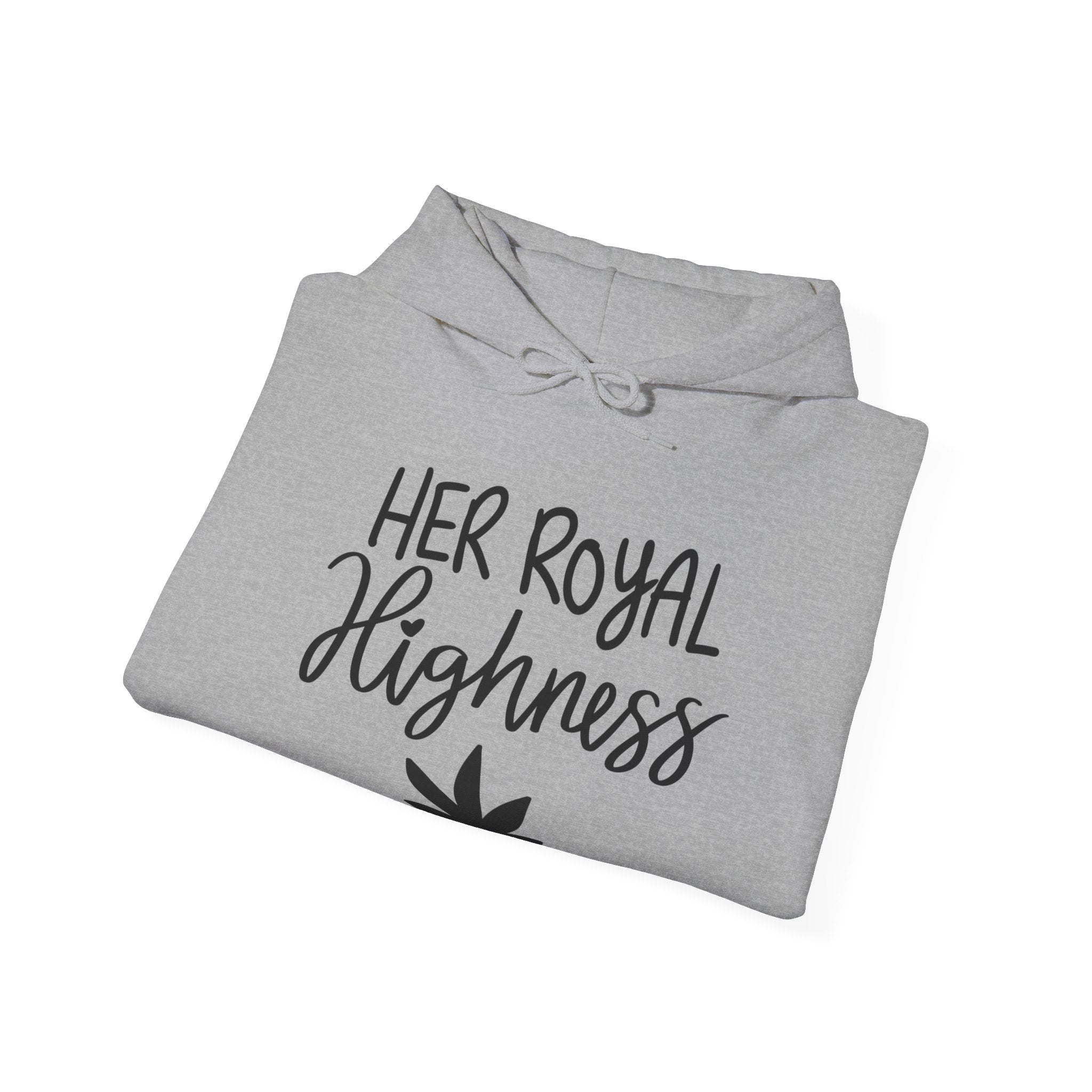 Her Royal Highness Hoodie - Majestic Style with a Cannabis Crown