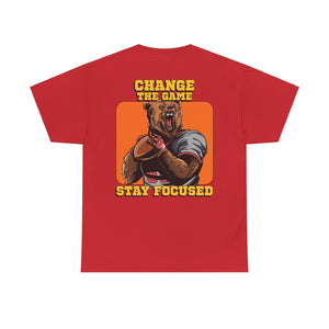 Stay Focused, Change the Game, Motivational Shirt, Inspirational Tee, Empowering Apparel.