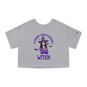 Empowering Cropped Witch Shirt - Strong Independent Witch