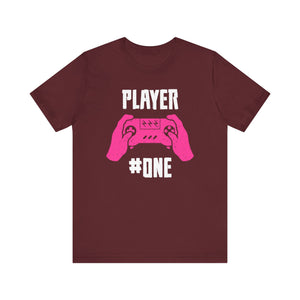 Player # 1 T-shirt, Player Tshirt, Gameboy Shirt, Game Lover Unisex Shirt, Crewneck Shirt, Short Sleeve Tee, Gift for Him, Gift for Her