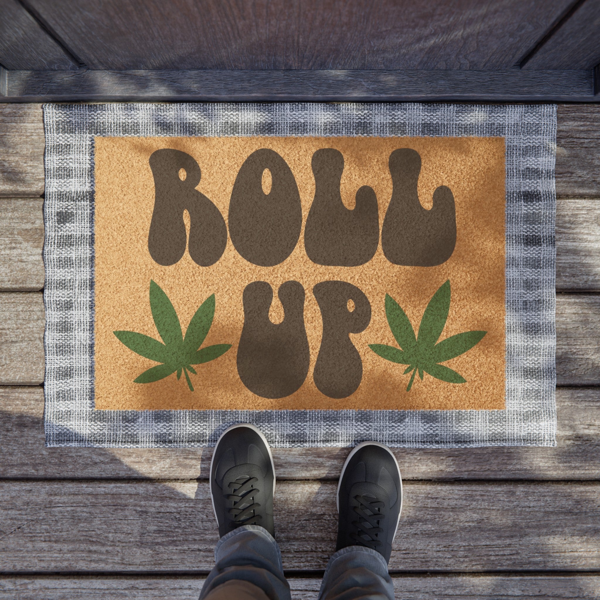 Roll Up and Welcome Home - Unique Door Mat for green Enthusiasts