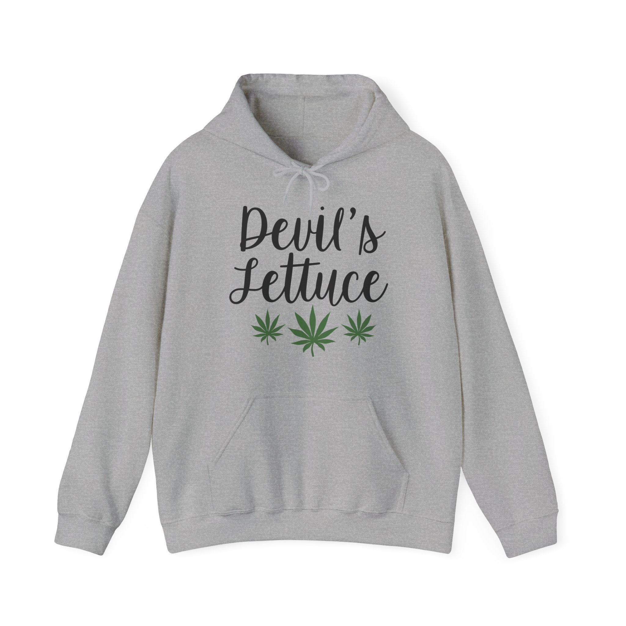 Devil's Lettuce Vibes: Cozy Hoodie for Cannabis Enthusiasts