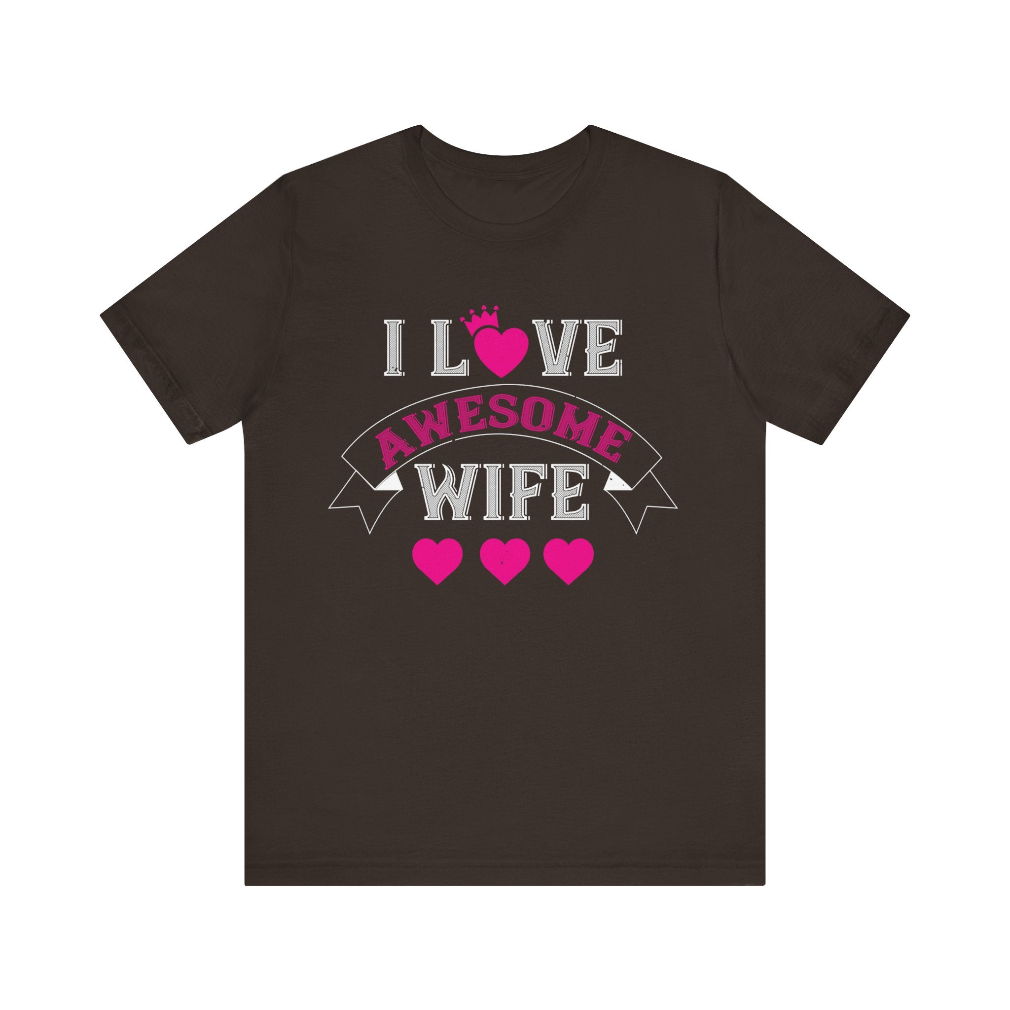 Devoted Husband Tee - I Love My Awesome Wife | Unisex Jersey Short Sleeve Tee