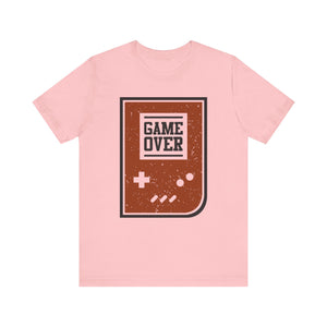 Game Over T-shirt, Gamer Tshirt, Gameboy Shirt, Game Lover Unisex Shirt, Game Over Crewneck Shirt, Short Sleeve Tee, Gift for Him