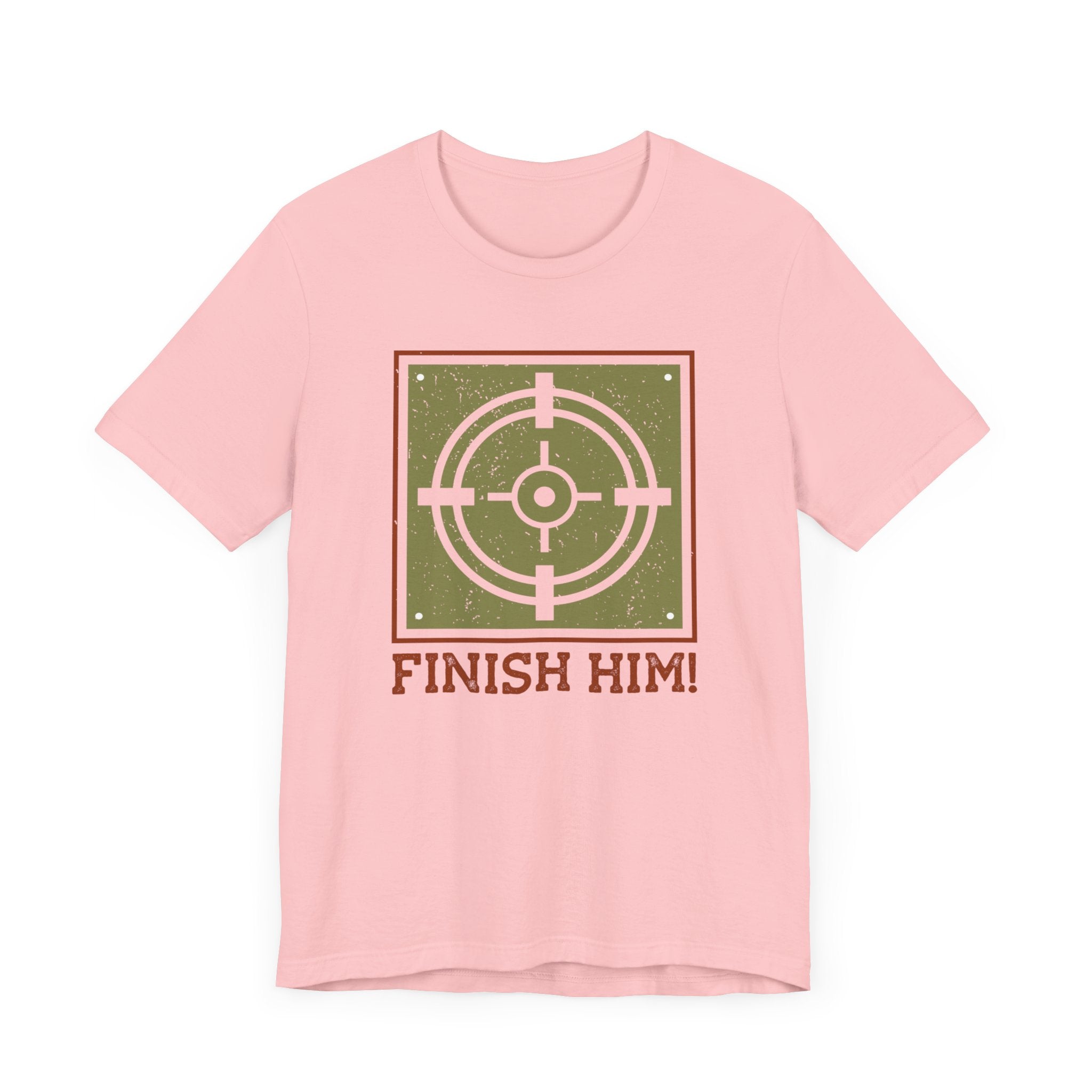 Finish Him T-shirt, Target Tshirt, Gamer Shirt, Pubg Unisex Shirt, Crewneck Shirt, Short Sleeve Tee, Gift for Him, Gift for Her