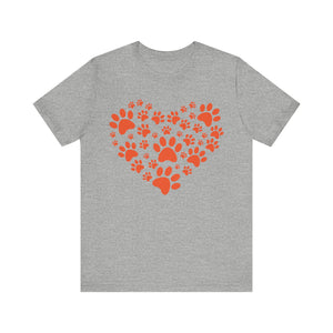 Animal foot print T-shirt, Pet Tshirt, Animal Shirt, Unisex Shirt, Crewneck Shirt, Short Sleeve Tee, Gift for Him, Gift for Her