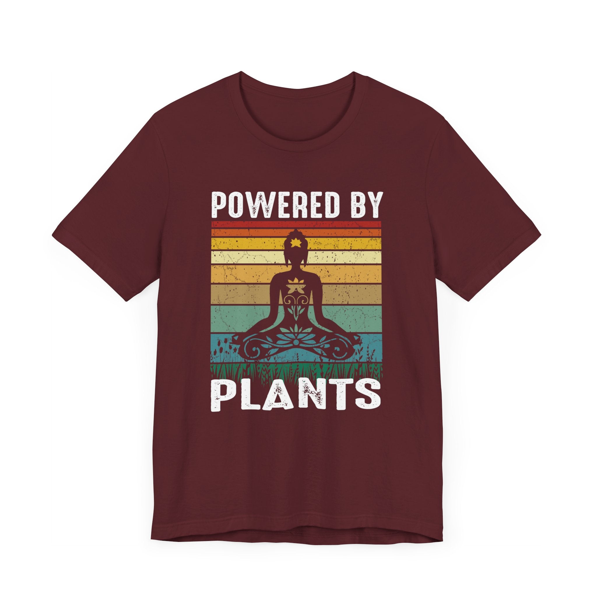 Powered By Plants T-shirt, Meditation Tshirt, Yoga Shirt, Unisex Shirt, Crewneck Shirt, Short Sleeve Tee, Gift for Him, Gift for Her