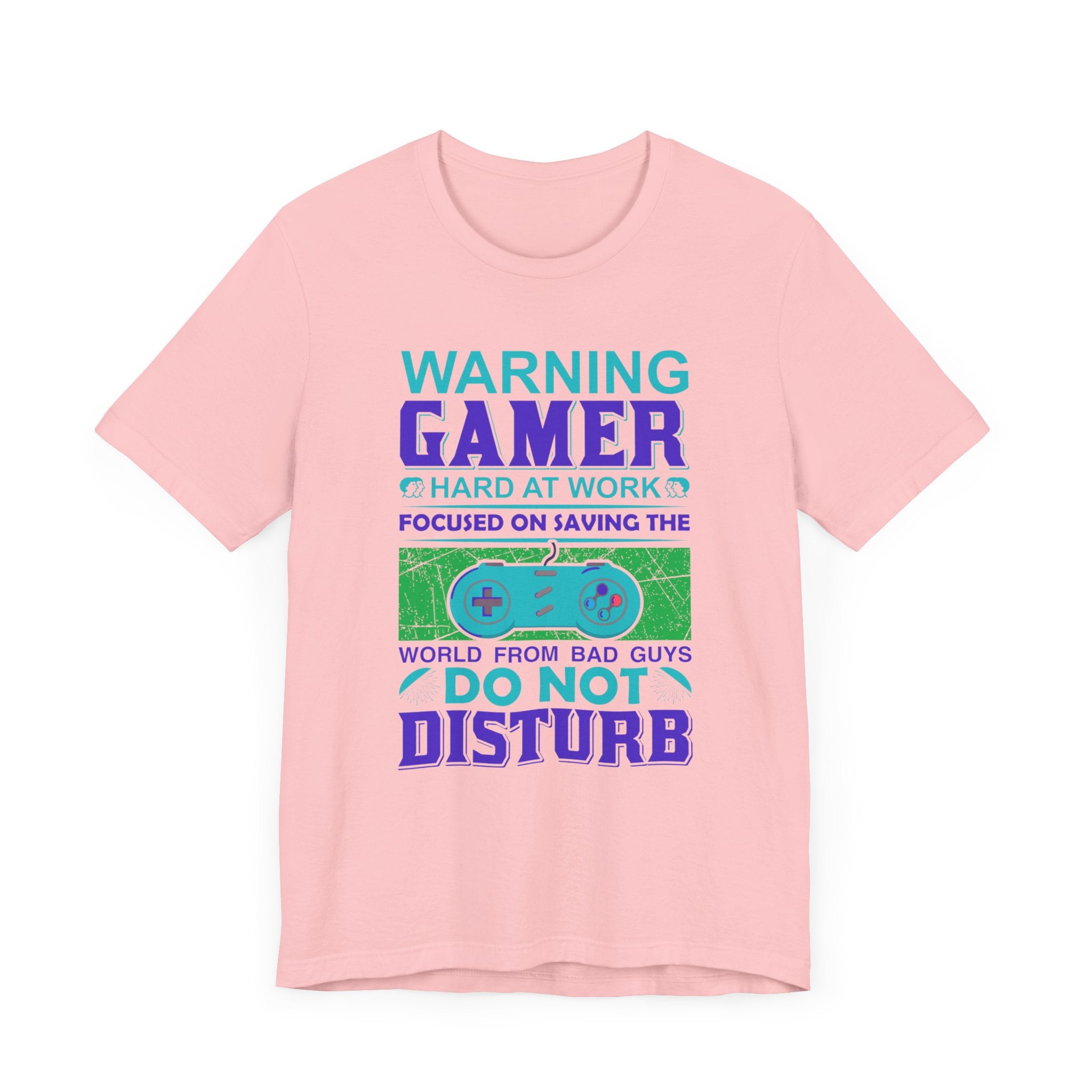 Warning Gamer Hard At Work T-shirt, Game Tshirt, Game Lover Shirt, Unisex Shirt, Crewneck Shirt, Short Sleeve Tee, Gift for Him