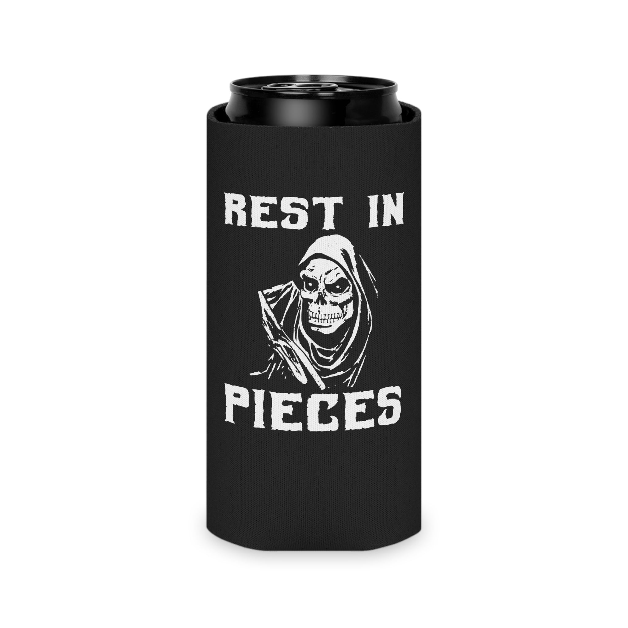 Rest in Pieces Can Cooler