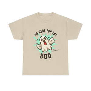 Funny Halloween T-shirt - I'm Here for the BOO - Spooky Ghost Shirt - Halloween Costume Tee