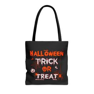 Halloween Trick or Treat Candy Bag - Spooky Halloween Tote Bag - Kids Halloween Candy Holder - Halloween Party Favor