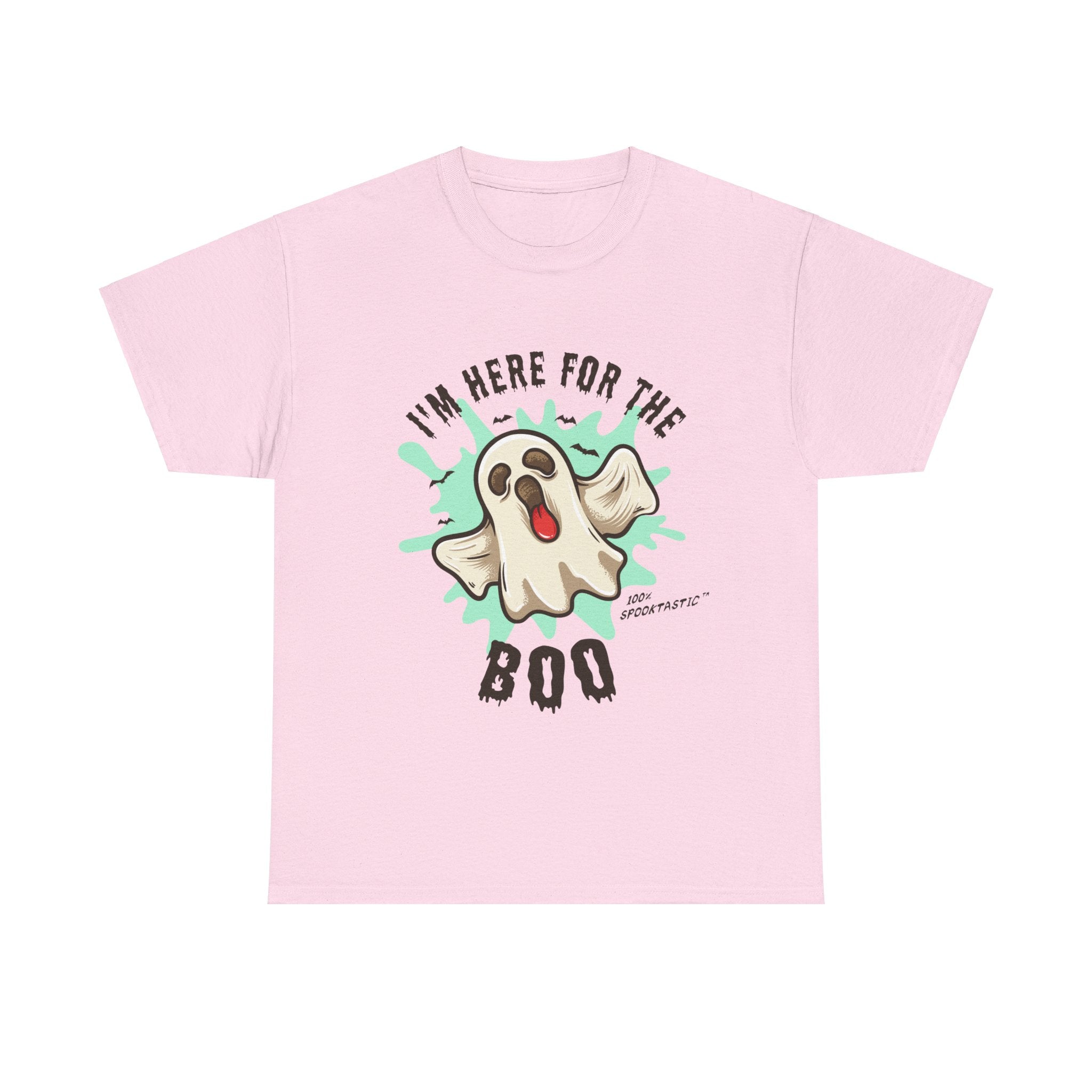 Funny Halloween T-shirt - I'm Here for the BOO - Spooky Ghost Shirt - Halloween Costume Tee