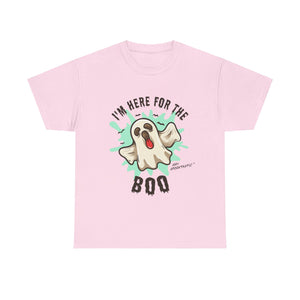 Funny Halloween T-shirt - I'm Here for the BOO - Spooky Ghost Shirt - Halloween Costume Tee