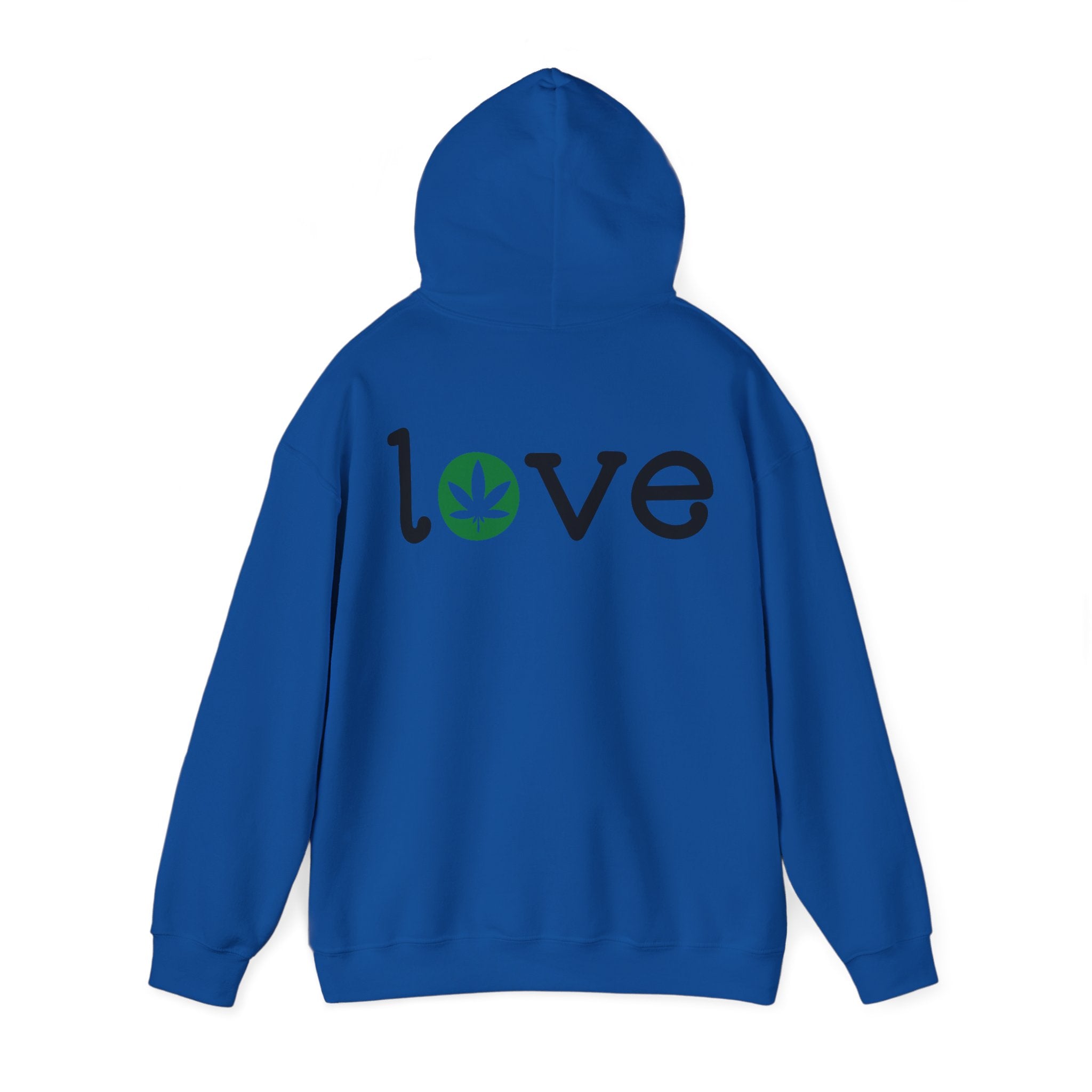 Love with Leaf Hoodie - Stylish Cannabis-Inspired Apparel