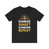 Sunrise Sunset Sunburn Repeat T-shirt, Beach Tshirt, Summer Unisex Shirt, Crewneck Shirt, Short Sleeve Tee, Gift for Him, Gift for Her