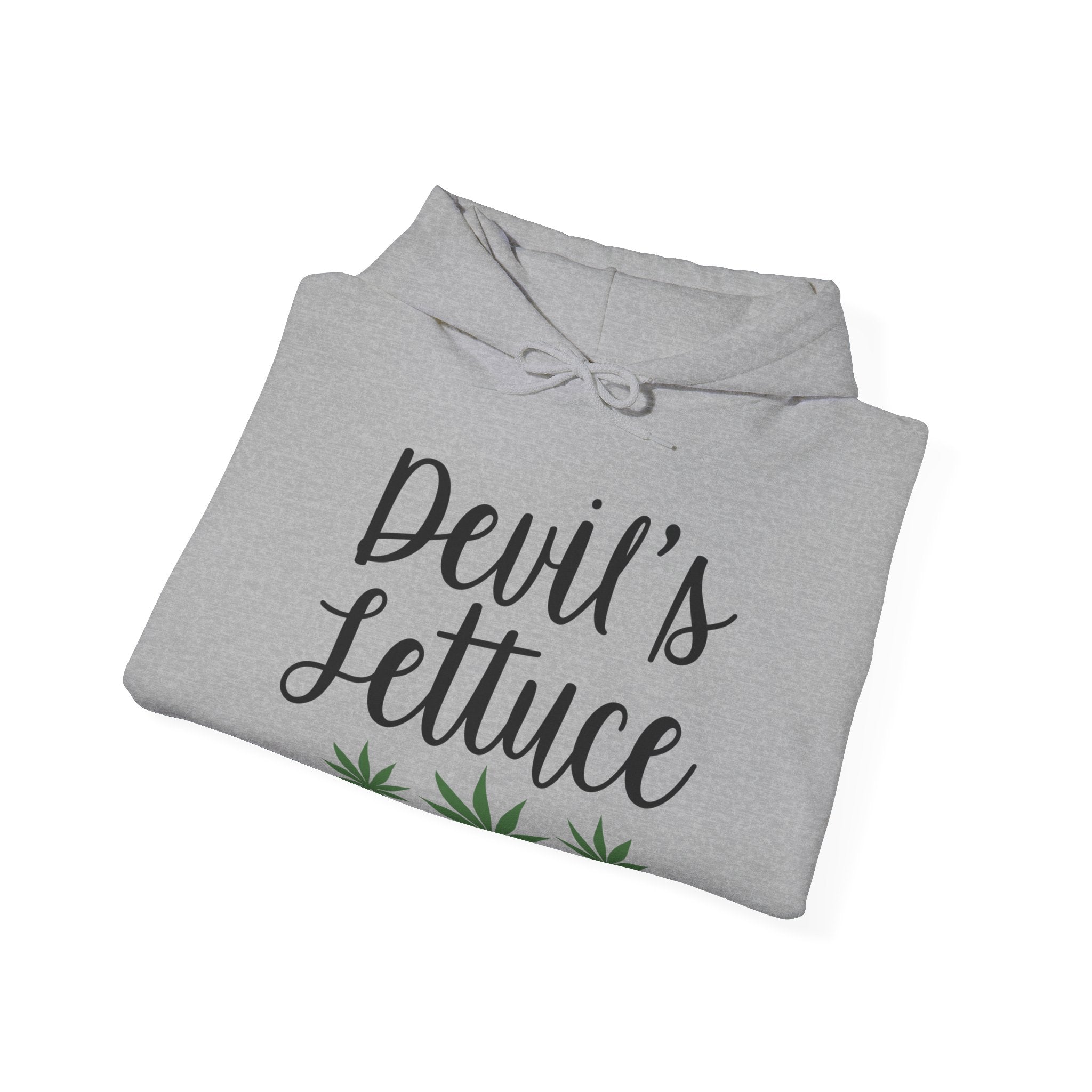 Devil's Lettuce Vibes: Cozy Hoodie for Cannabis Enthusiasts