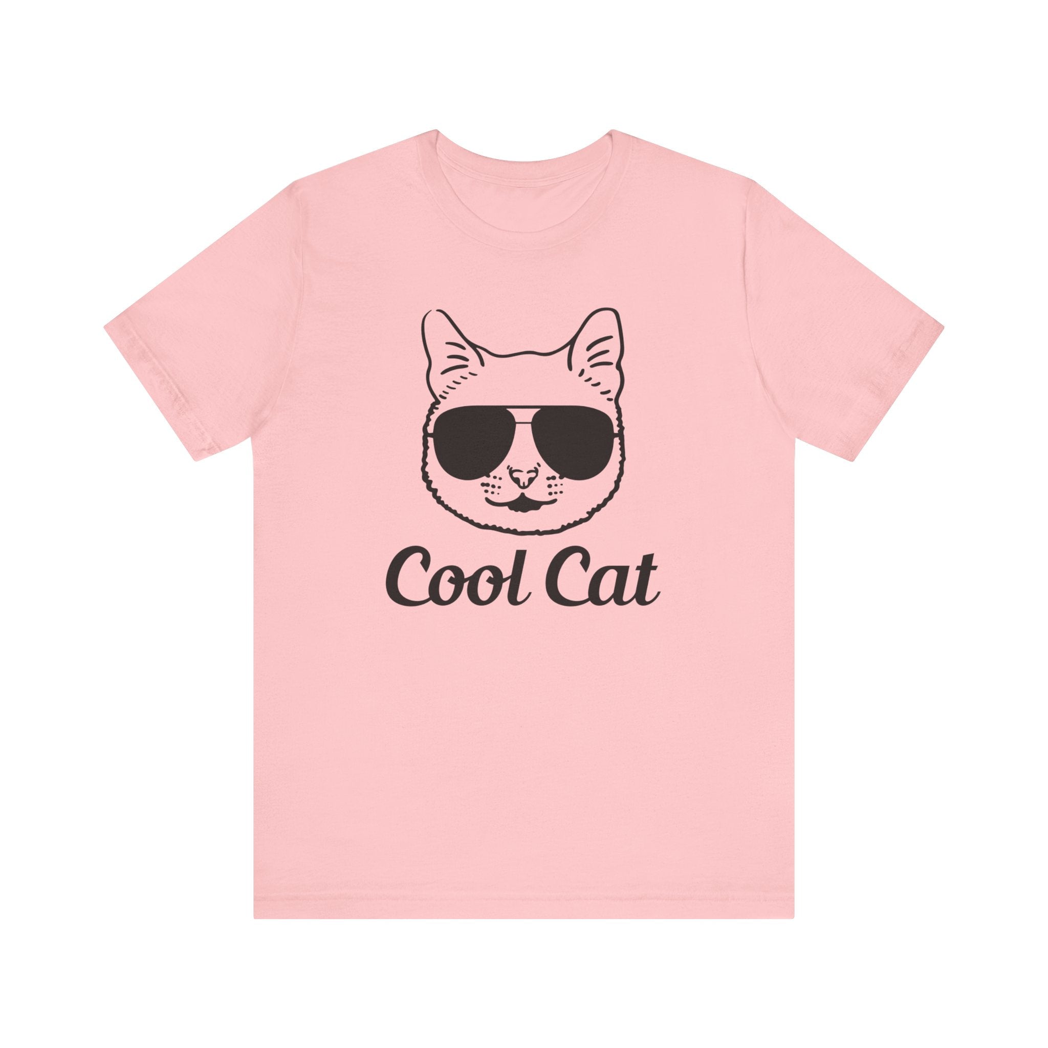 Cool Cat T-shirt, Cat Lover Tshirt, Animal Shirt, Unisex Shirt, Crewneck Shirt, Short Sleeve Tee, Gift for Him, Gift for Her