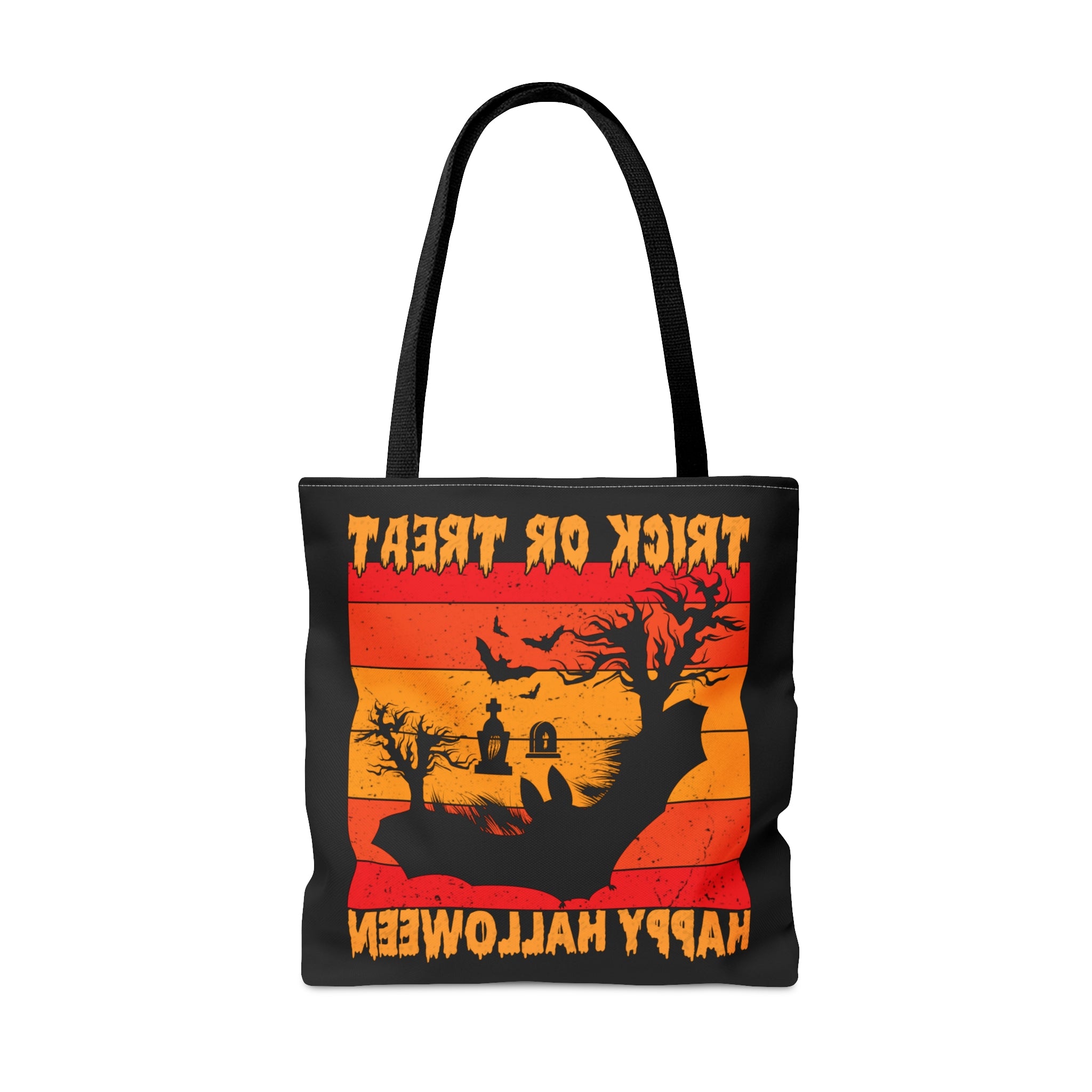 Halloween Candy Bag - 'Trick or Treat Happy Halloween' - Spooky Tote Bag for Sweets Collection