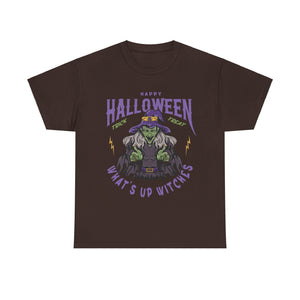 Happy Halloween T-shirt - What's Up Witches Tee - Funny Halloween Shirt