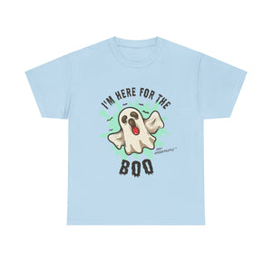 Funny Halloween T-shirt - I'm Here for the BOO - Spooky Ghost Shirt - Halloween Costume Tee