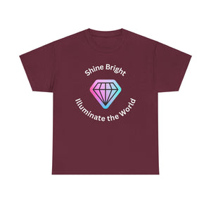 Persistence, Shine Bright, Illuminate the World, Motivational Shirt, Inspirational Tee, Empowering Apparel