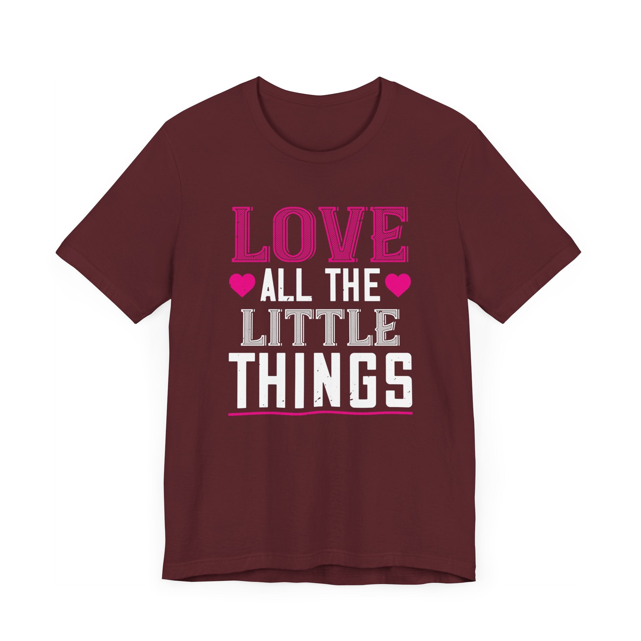 Cherished 'Love All the Little Things' Tee - Heartwarming Shirt - Unisex Jersey Short Sleeve Tee