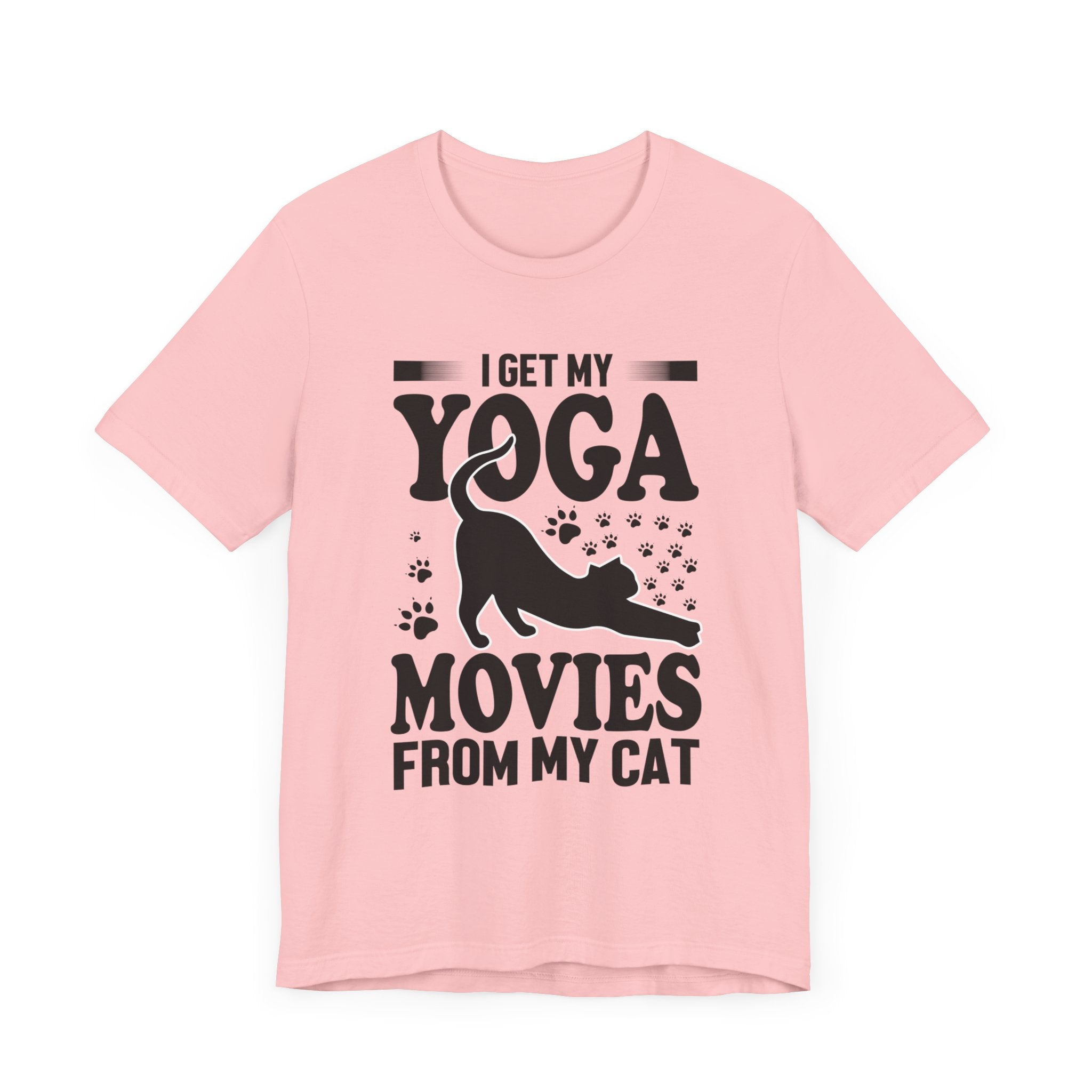 I Get My Yoga Moves From My Cat T-shirt, Cat Tshirt, Pet Shirt, Unisex Shirt, Crewneck Shirt, Short Sleeve Tee, Gift for Him, Gift for Her