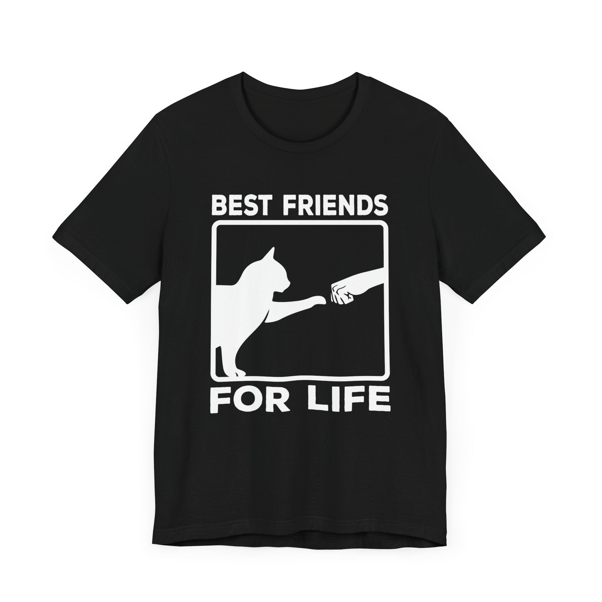 Best Friends For Life T-shirt, Cat Lover Tshirt, Animal Shirt, Unisex Shirt, Crewneck Shirt, Short Sleeve Tee, Gift for Him, Gift for Her