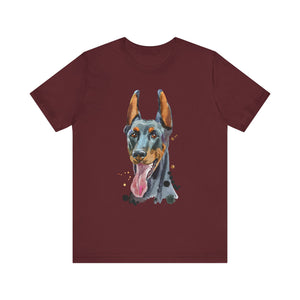 Dobermann T-shirt, Dog Tshirt, Dog Lover Shirt, Pet Unisex Shirt, Animal Crewneck Shirt, Short Sleeve Tee, Gift for Him, Gift for Her