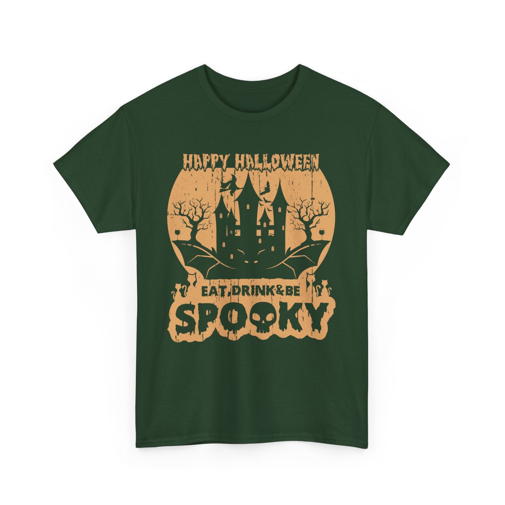 Happy Halloween Eat, Drink & Be Spooky T-Shirt - Festive Costume Tee