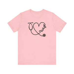 Nurse T-shirt, Doctor Tshirt, Shirt, Nurse Heart Shirt, Crewneck Shirt, Short Sleeve Tee, Gift for Him, Gift for Her