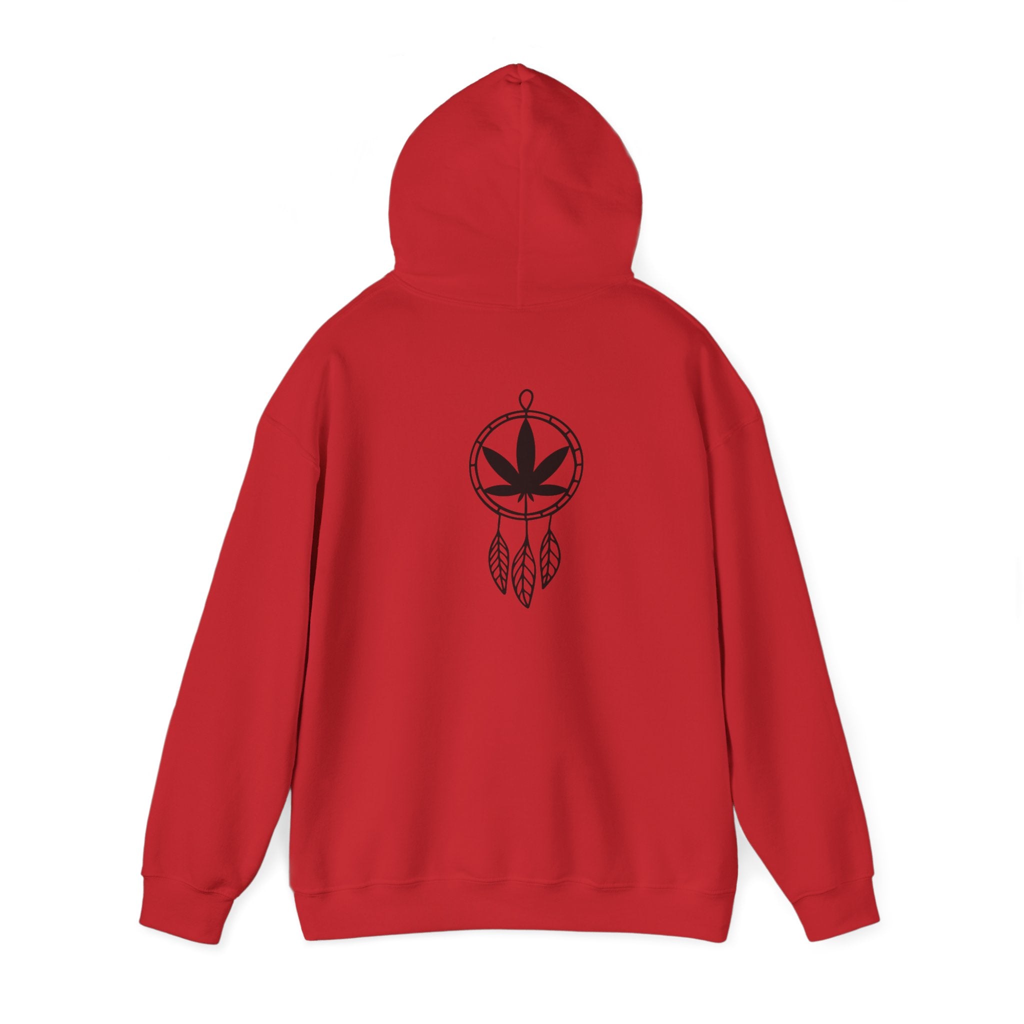 Cannabis Dream Catcher Back Print Hoodie - Nature-Inspired Fashion